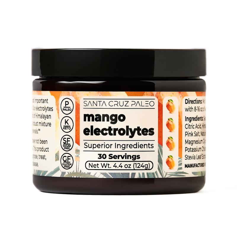 Santa Cruz Paleo Electrolyte Tub | All-Natural | Sodium Potassium Magnesium | Flavors | Hydration