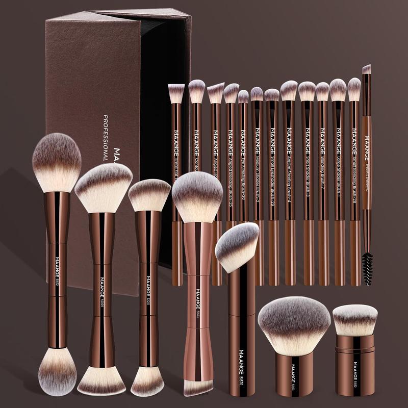 MAANGE Professional Soft Makeup Brush Set, Makeup Brush Kit, 1 set Multifunctional Makeup Brushes for Powder Liquid Cream, Makeup Tools for Women #GLOBAL PICKS