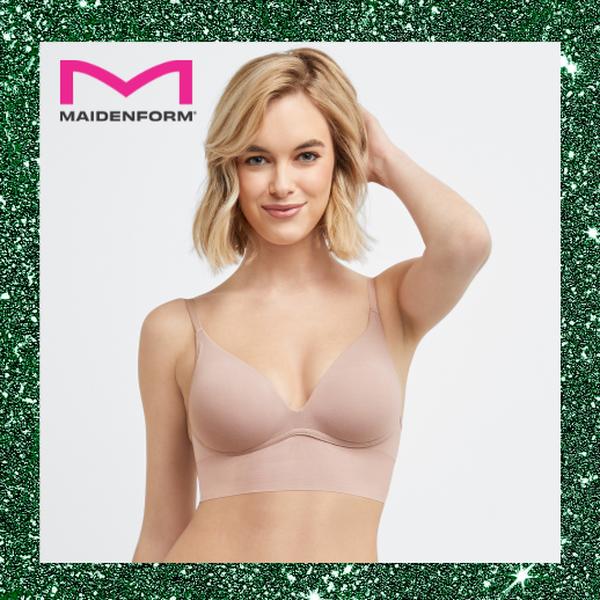 Maidenform M Seamless Lift Bralette Womenswear Comfort Everyday Adjustable Convertible Straps Wireless Natural Lift