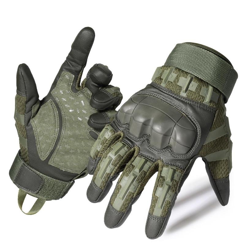 Outdoor Sports Gloves, High-Sensitivity Touchscreen PU Leather Gloves, Protective Gloves for Mountaineering and Cycling, Motorcycle Riding Gloves, Protective Gear #GLOBAL PICKS