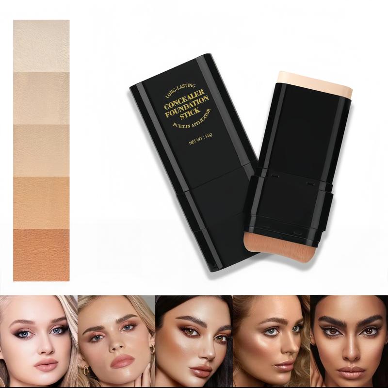6-color Dual - Ended Eraser Foundation Stick -Multi - Use Concealer & Highlighter for Acne Marks , Nose Contour Flawless Makeup Finish - Versatile Cosmetic Tool , daily gift,#Summervibes