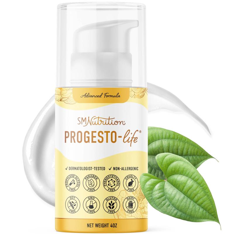 Advanced Progesto-Life Hormone Balance Cream for Women by SM Nutrition | Bioidentical, Micronized, & USP Certified | Dermatologist-Tested | Supports Menopause & Menstrual Comfort Cosmetic Moisturizer