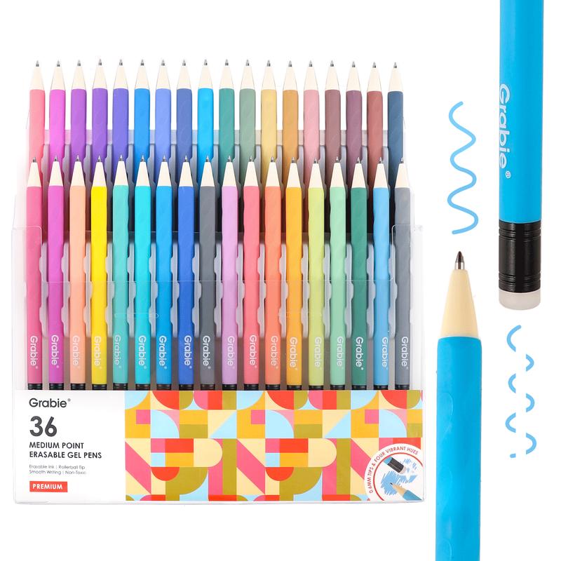 Grabie Erasable Gel Pen Set Medium Point Pens with Eraser for Everyday Use & Educational Purposes, for planner, students, teachers, nurses and artists, magical pen, Tiktokshopstockup, Tiktokshopmothersday