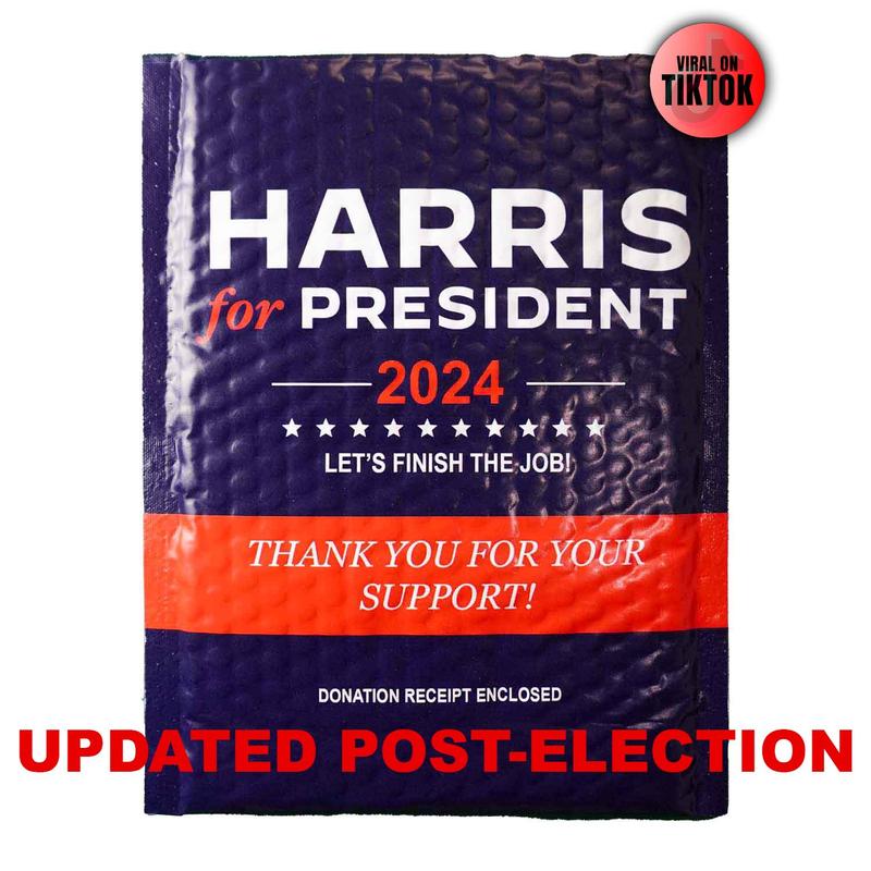Christmas Prank Kamala Harris (POST ELECTION UPDATE) PRANK Package Mailer Envelope Bubble Mailer