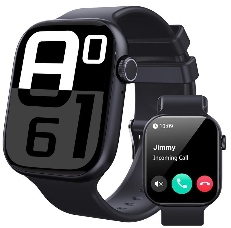 2.04" Fashion Touch Screen Smart Watch with Answer/Make Calls/Message Reminder, Multifunctional Fitness Watch with 100+ Sports Modes, DIY Watch Dials, Smart Watches for iPhone/Andriod, Activity Tracker for Men Women