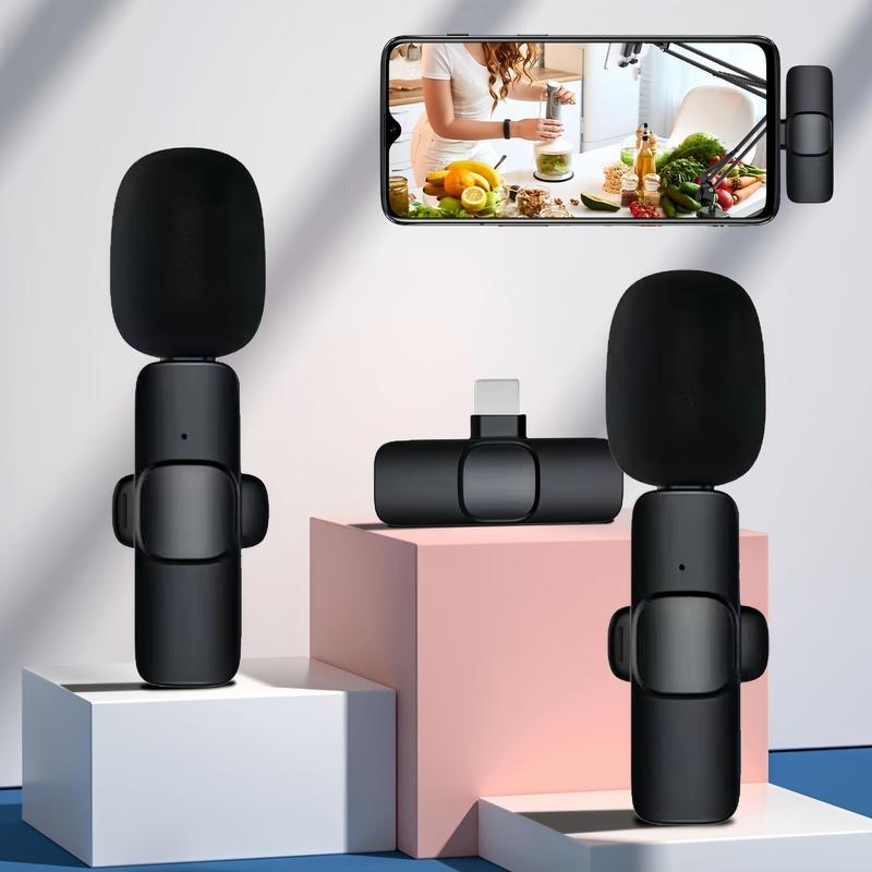 Wireless Collar Microphone, Portable Audio Noise Reduction Mic for iPhone, Tablet, Collar Mini Microphones, WirelessÂ Mic for Video Recording, Teaching Speech Mic,Â Streaming Equipment, Mini Microphone, Wireless Lavalier Mics