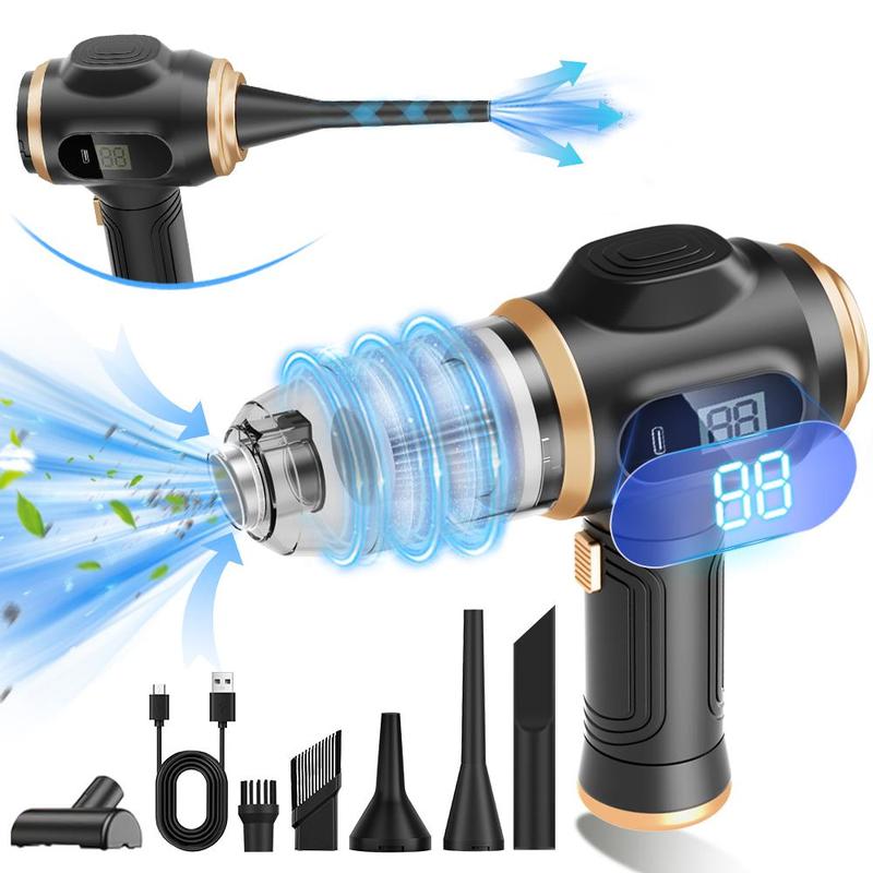 Belibuy Handheld Cordless Car Vacuum Cleaner, 19000PA Powerful, 6-in-1 Portable Vacuum Cleaner with Smart Display, Suitable for Car, Home, Office, Pet Portable High portable cordless Cleaning Machine.The Best Gift for Dad. Interior Detailing Kit