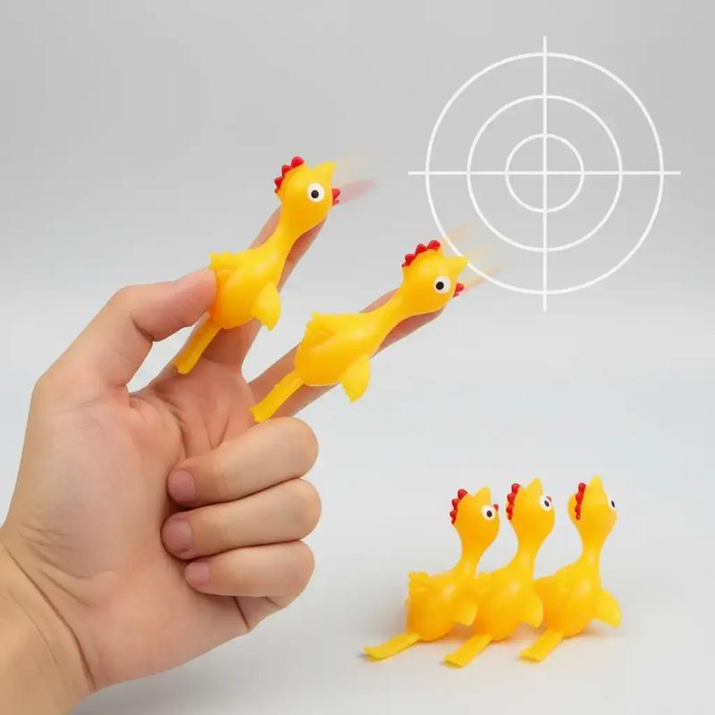 Slingshot Chicken Flying Finger Toy, Chicken Shooting Game Toy, Decompression Toy For Kids & Adults, Festival Gift, Stress Relief Gadgets