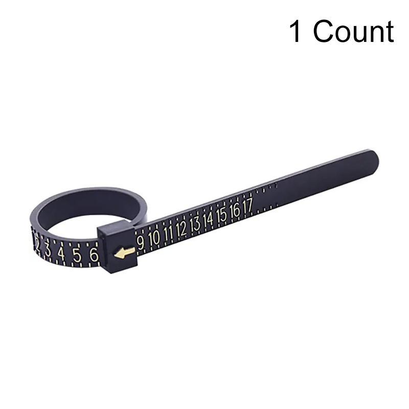 US Ring Sizer Measuring Gauge, Plastic Finger Sizing Measure Tool, Reusable Ring Sizer Measuring Tool for Jewellery, Hand Jewelry Measuring Tool for 1-17 US Rings Size