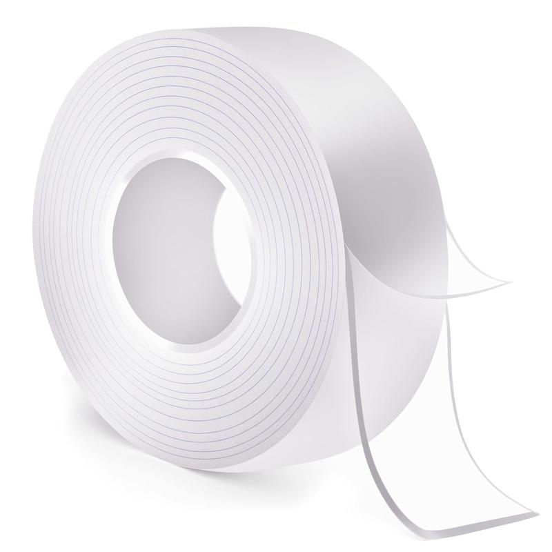 Double-Sided Heavy-Duty Tape (9.85 feet), Nano Double-Sided Tape, Transparent Mounting Tape, Reusable Waterproof Tape, No-Trace Magic Tape, Picture Hanging Adhesive Strips, Ideal for Home Decor Projects#TOP PICKS