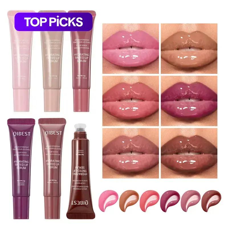 Long-Lasting Lip Gloss, Moisturizing Hydrating Nourishing Glossy Lip Glaze Stick, Lip Lacquer, Plumping Effect Lip Oil Lipstick for Women & Girls, Lip Product, Lip Plumpers, Makeup