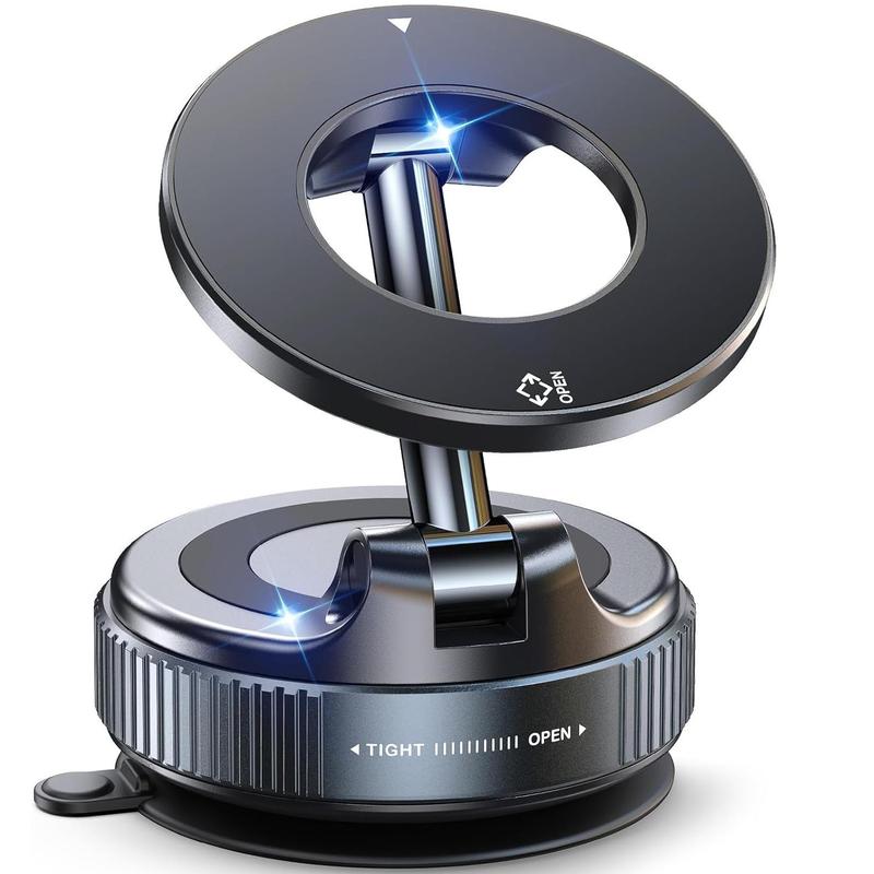 Magnetic Suction Cup Phone Holder, 360° Adjustable Foldable Magnetic Phone Stand for All Smartphones, Pocket-Sized Car Phone Holder, Car Phone Mount, Universal Smartphone Holder