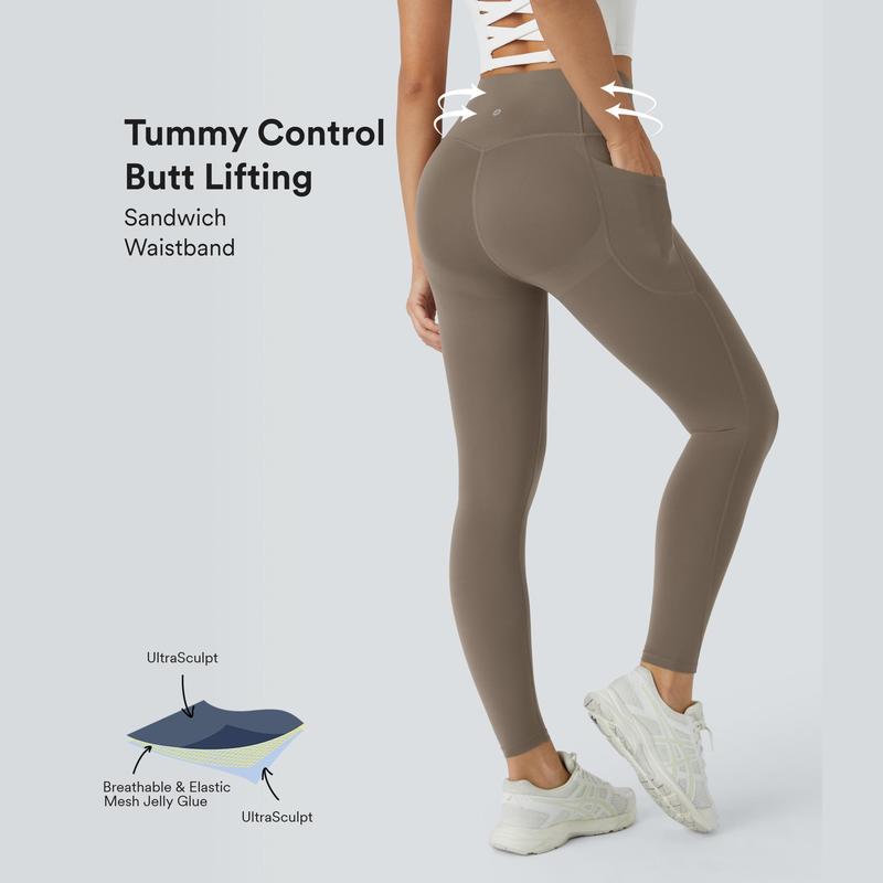 Halara UltraSculpt High Waisted Butt Lifting Tummy Control Pocket Shaping Workout Leggings