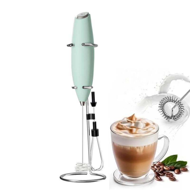 Electric Milk Frother, Handheld Milk Frother, Cordless Milk Frother, Milk Frother Wand for Smoothies, Latte, Matcha, Eggs and More, Gift
