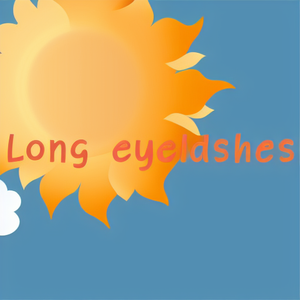 Long eyelashes