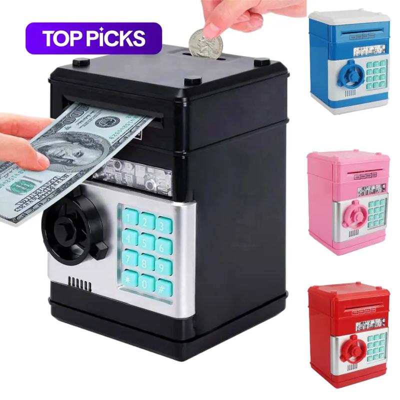 Electronic Coin Savings Bank, Digital Piggy Bank, ATM Savings Bank Coin Storage Box, Novelty Gag Toy, Fun Gift #GLOBAL PICKS