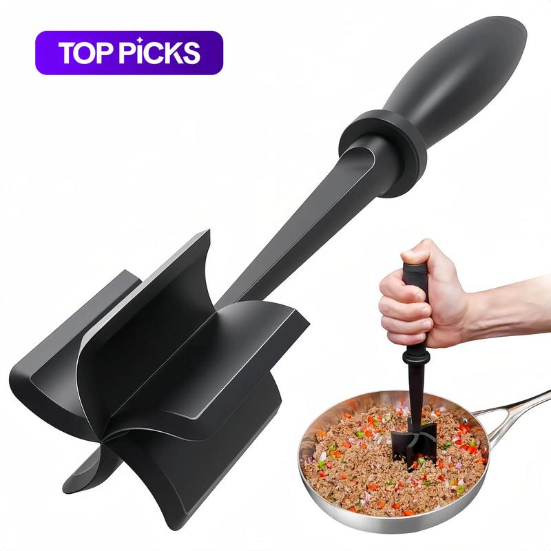 Meat Shredder, Kitchen Accessories Kitchen Gadget Heat Resistant Hamburger Handheld Meat Chopper, Kitchen Utensils Supplies, Kitchen Utensils Tools, Summer for Gift #GLOBAL PICKS