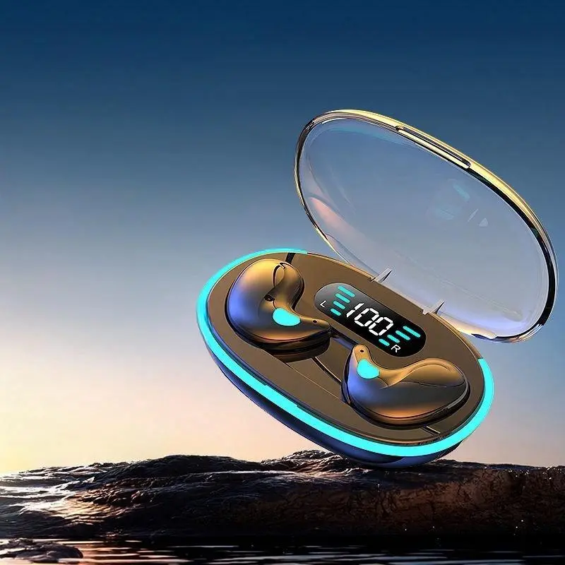 Wireless Earphone (1 Box), TWS Wireless Headphones, True Wireless Active Sport Earbuds with Digital Display Charging Case, Bluetooth-compatible Sleeping Earbuds for Sports, Gaming, Running, Swimming
