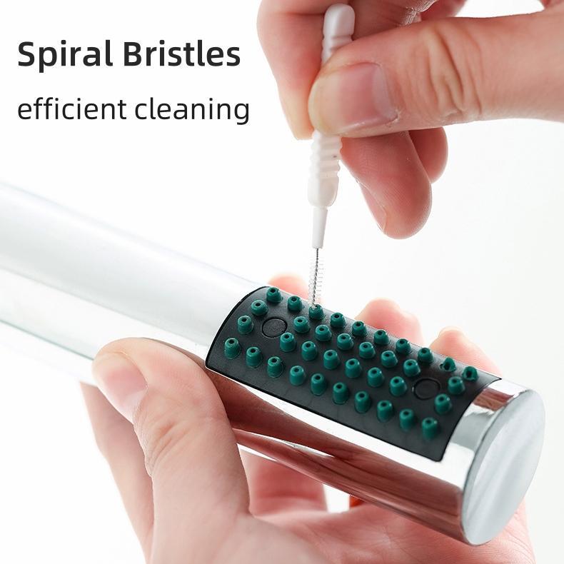 30 Counts Crevice Tiny Brush for Small Hole, No More Clogs, Gap Hole Anti-Clogging Cleaning Brush for Household Bathroom cloth durable, Shower Head Cleaner Tool for Tiny Nozzle Opening Gaps