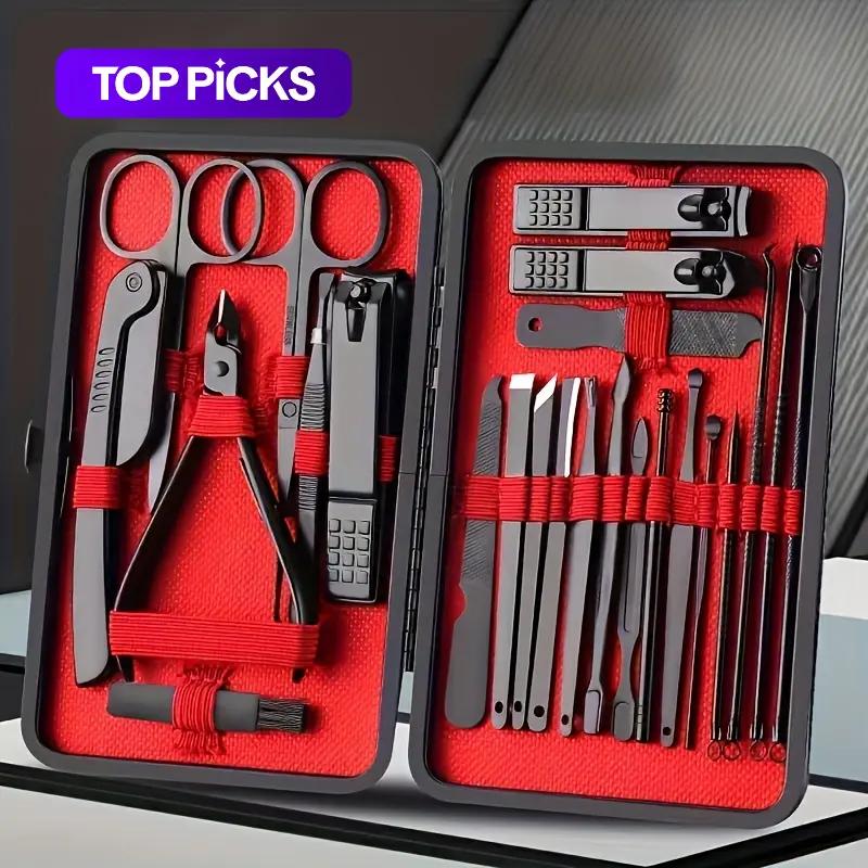 Portable Nail Clipper Set, Stainless Steel Nail Clipper Kit, Professional Manicure & Pedicure Tool Set, Nails Set for Home & Travel #TOP PICKS