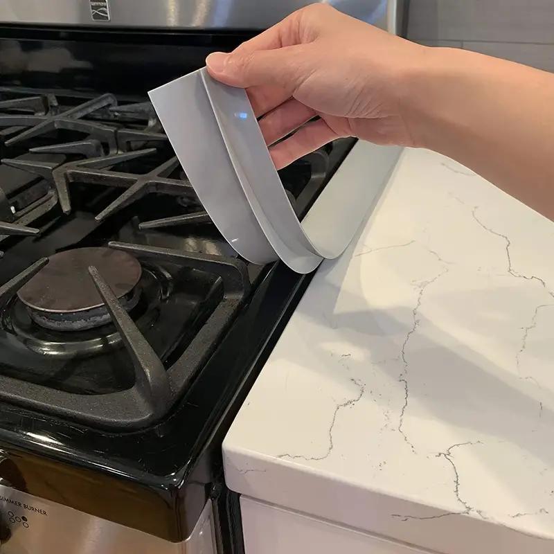 Silicone Gap-Seal, Easy-Clean & Oil-Resistant Countertop & Stove Gap-Cover, Waterproof & Heatproof Gap-Seal for Interior Kitchen Sealing