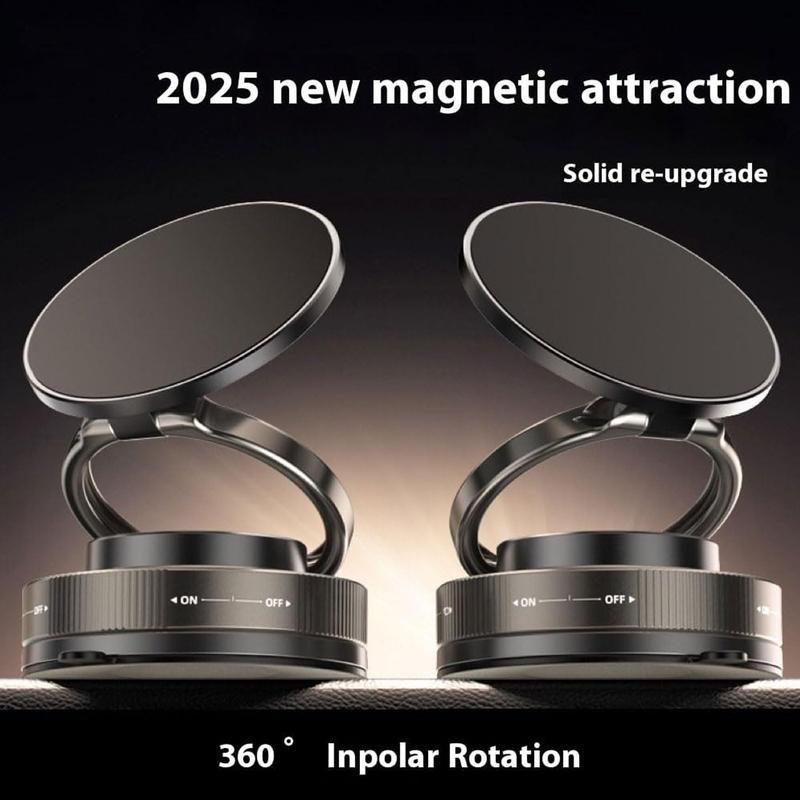 Magnetic Car Phone Mount – Works on Car Dash, Desk, or Bathroom Wall, Compatible with iPhone & Android