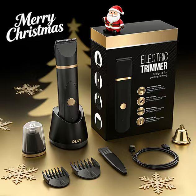 OLOV Anti-Nick Body & Ball Trimmer - Safe Ceramic Blade Groomer for Men