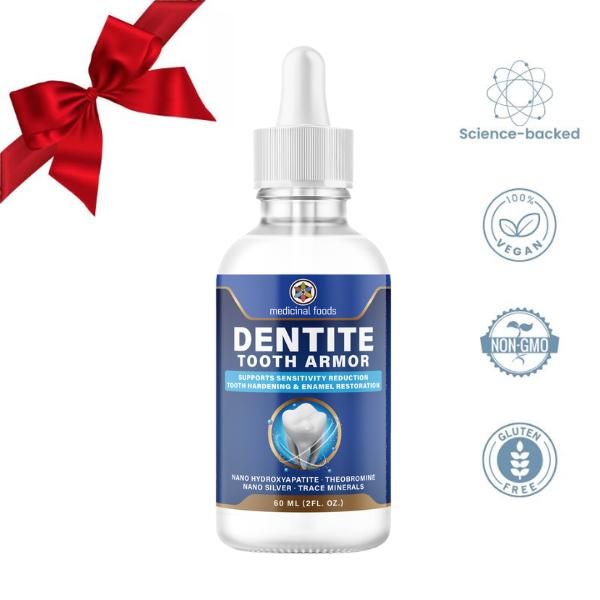 Dentite Tooth Armor Daily Oral Care for Sensitive Teeth & Anti-Cavity Support with Nano Hydroxyapatite & Theobromine Sprays Brush Toothbrush
