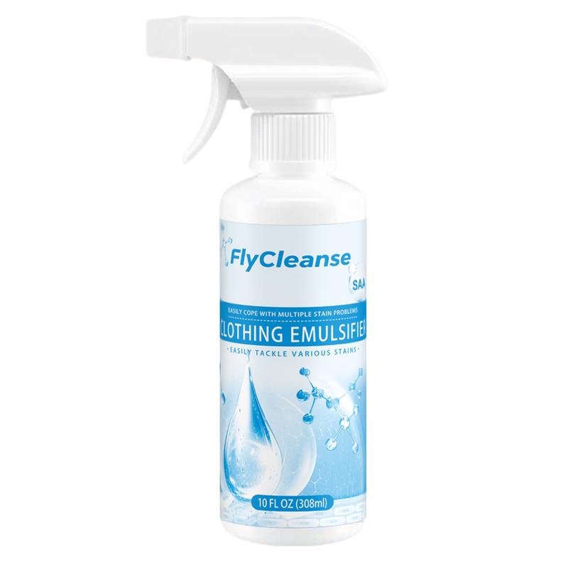 FlyCleanse Stain and Food Residue Cleaning Spray—Effectively removes food residue, grease stains, and coffee stains from clothing, underwear, and fabrics
