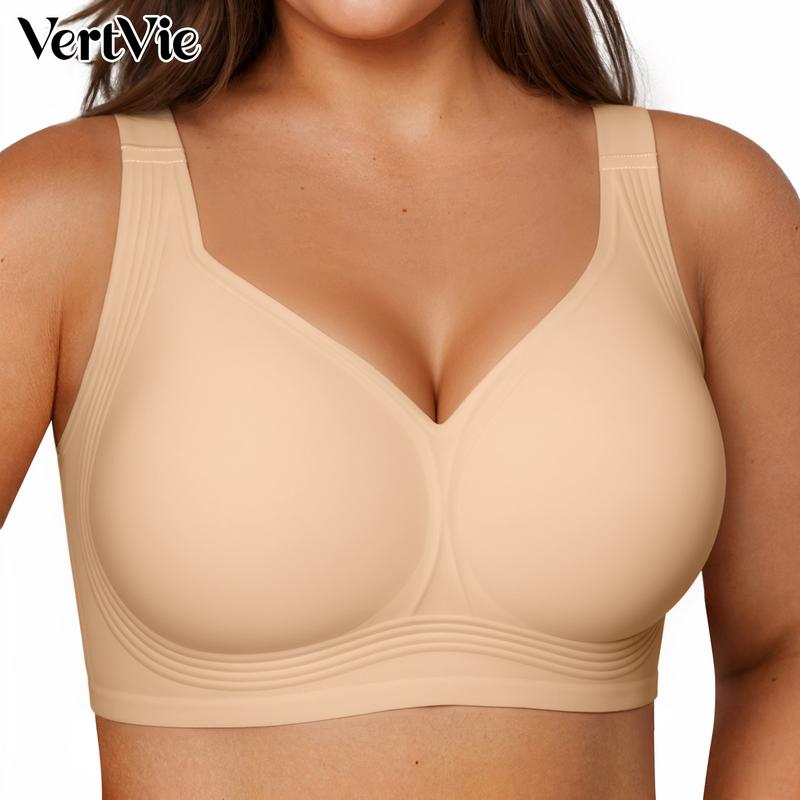 Vertvie｜GRACE Classic T-Shirt Bra, Jelly Bras, Wireless Full Coverage for All Day Comfort