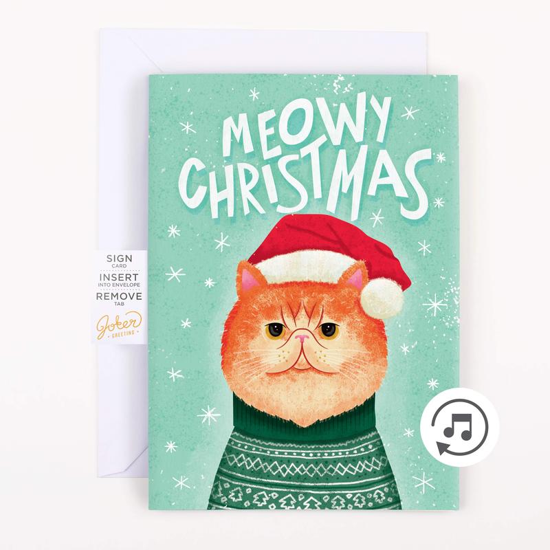 Endless Meowy Christmas With Glitter