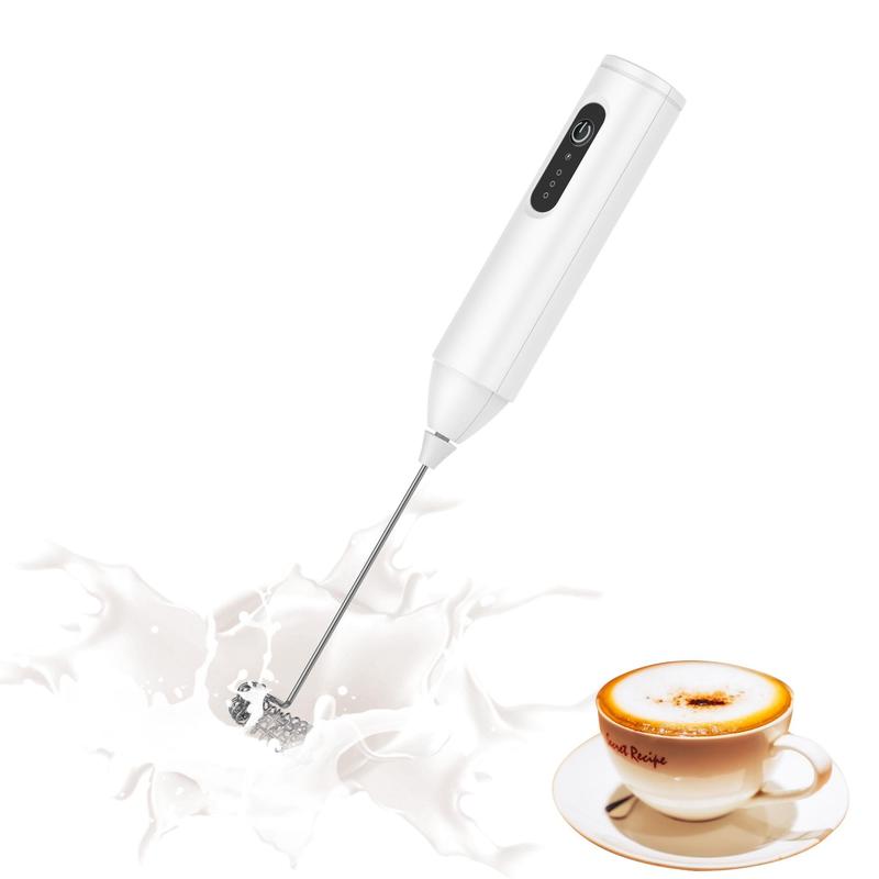 Rechargeable Handheld Coffee Frother, Cordless Milk Frother, Electric Milk Frother & Drink Whisk Mixer, Mini Foamer for Lattes, Cappuccino, Matcha & Hot Chocolate, Coffee Equipment #GLOBAL PICKS