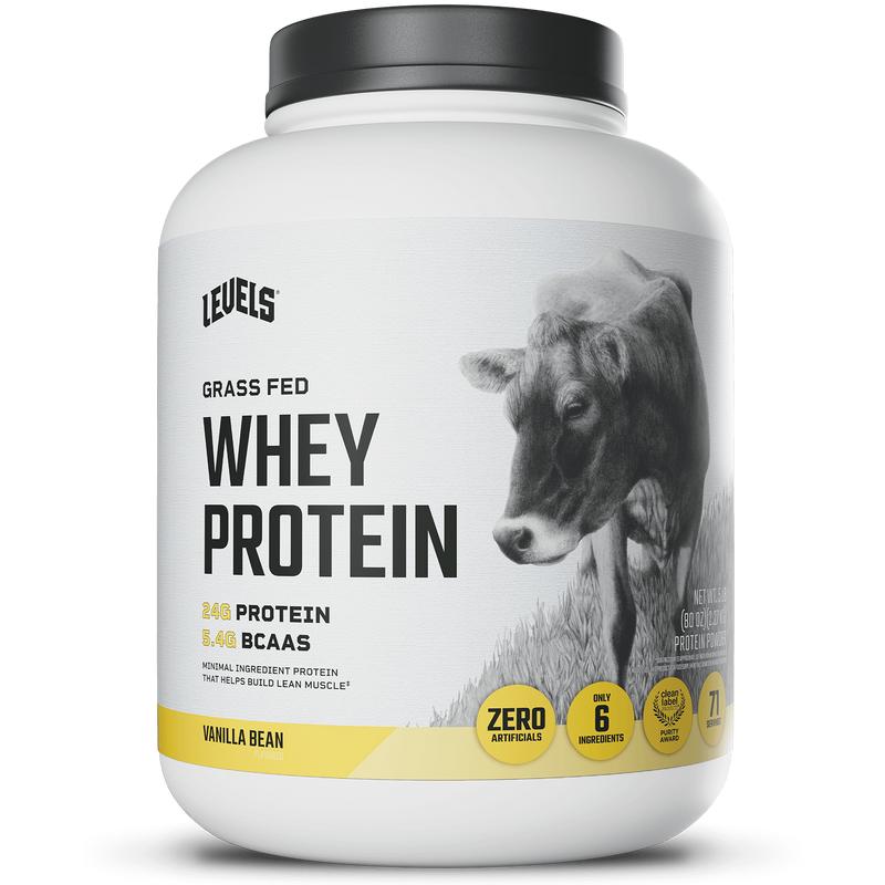 Levels Whey Protein, Grass Fed, No Artificials, 24G of Protein