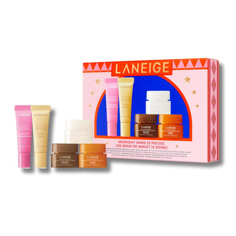 Laneige Midnight Minis, Hydrating, Mini Lip Care Gift Set