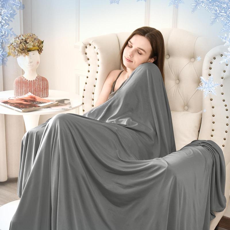 Summer Cooling Blanket, Machine Washable Blanket, Cold Air Conditioning Nylon Blanket, Lightweight Breathable Soft Cooling Smooth Blankets for Sleeping, Cozy Room Accessories, Mother's Day Gifts, Bedroom Accessories #GLOBAL PICKS