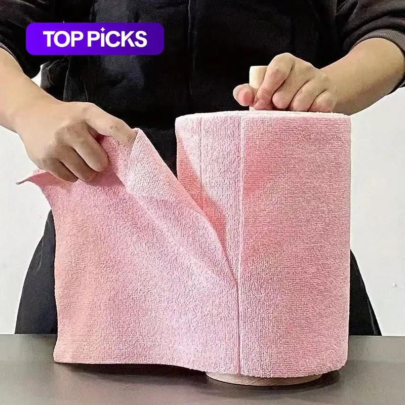 Reusable Microfiber Cleaning Cloth Roll, 196.85 Inch Long Wipe, Kitchen Towel Replacement, Multi-Purpose Cleaner for Home Use #TOP PICKS