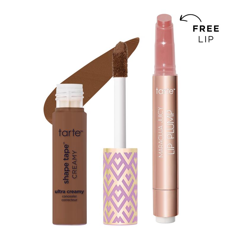 tarte award winners shape tape™ creamy concealer & maracuja juicy lip gloss set