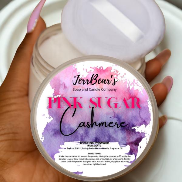 JerrBear’s Custom Body Dusting Powder 4OZ FULL SIZE - Scented - Gentle - Fine Powder Talc-Free Fragrance Moisture Cosmetic Skin Care Jasmine