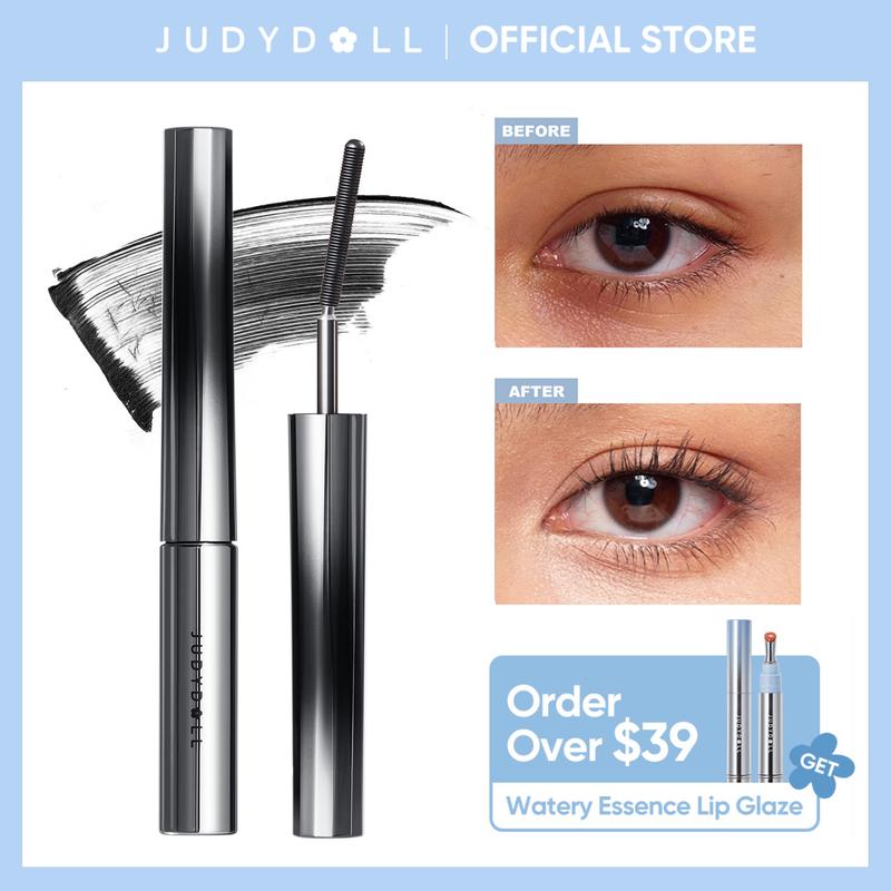 JUDYDOLL 3D Curling Eyelash Iron Mascara, Black & Brown, Curling & Lengthening, Long-Lasting, Waterproof, Smudge-Proof, 24-Hour Wear, Natural Extension, Thickening Effect, Ultra Fine Volumizing Mascara, Cosmetics, Makeup, Mother's Day Gift, Summervibes
