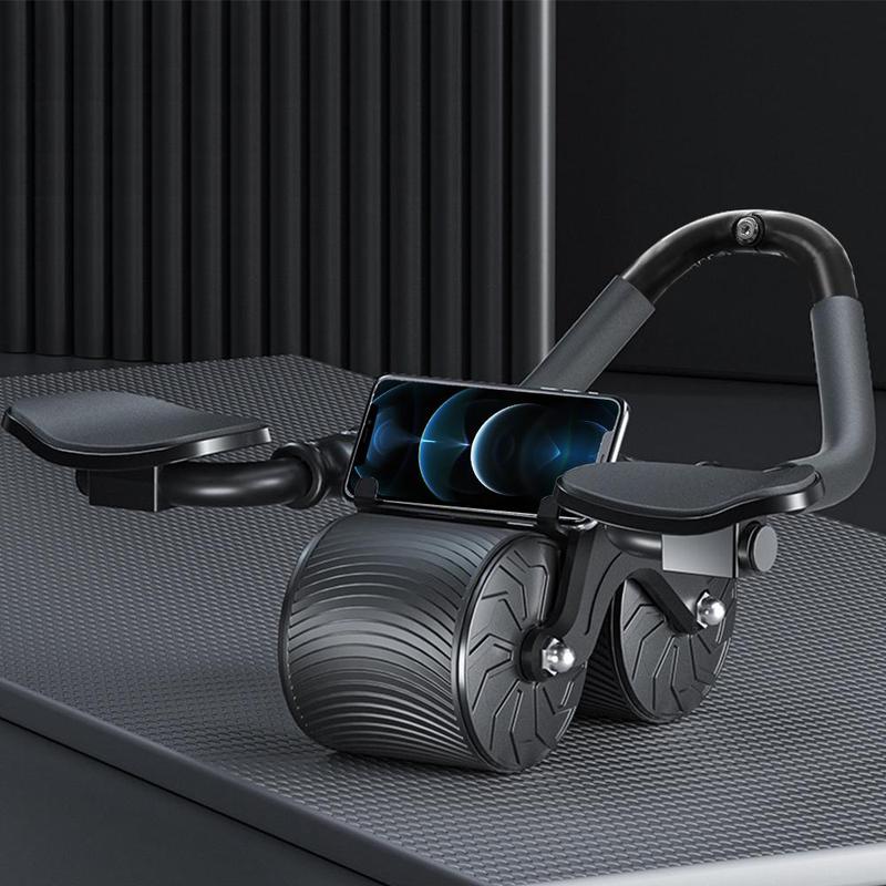 Abdominal Wheel, Abdominal Wheel Roller with Non-slip Handle, Phone Holder Design Crunch Fitness Equipment for Home Gym, Gym Accessories for Men & Women, Gym Accessories, Exercise Equipment