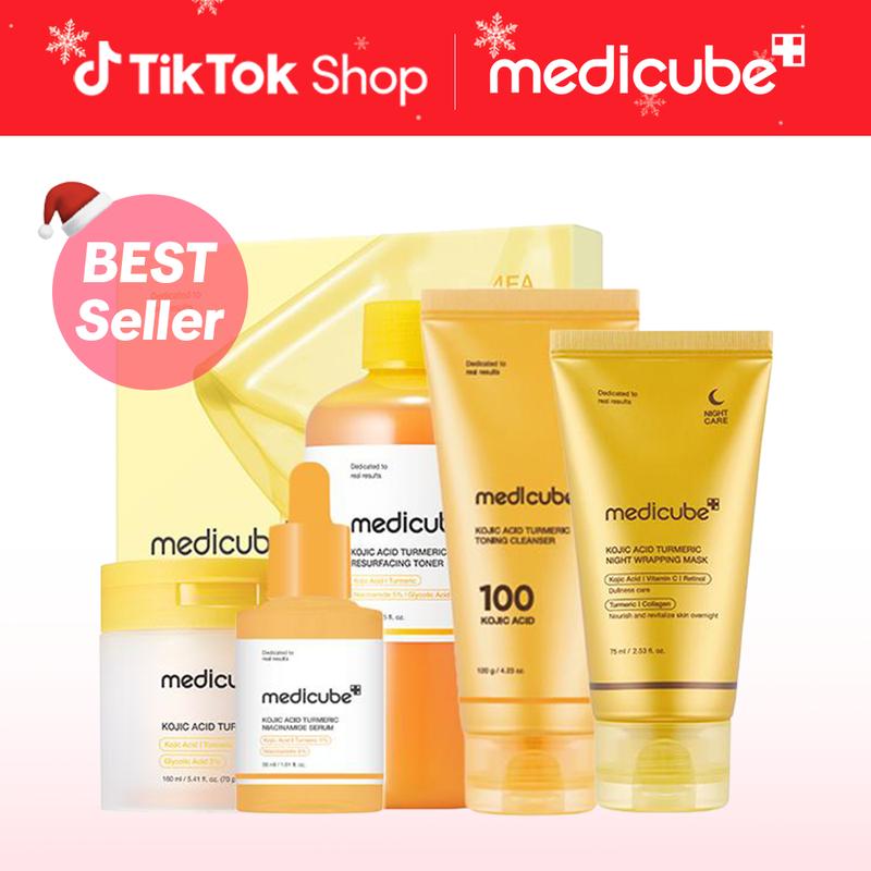 [medicube] Kojic Acid Golden Glow & Radiance Full SET | Turmeric, Niacinamide, Vitamin C, Korean Skincare