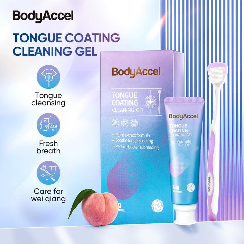 【BodyAccel】 Tongue Cleaning Gel Bundle  for Refreshing Oral-max