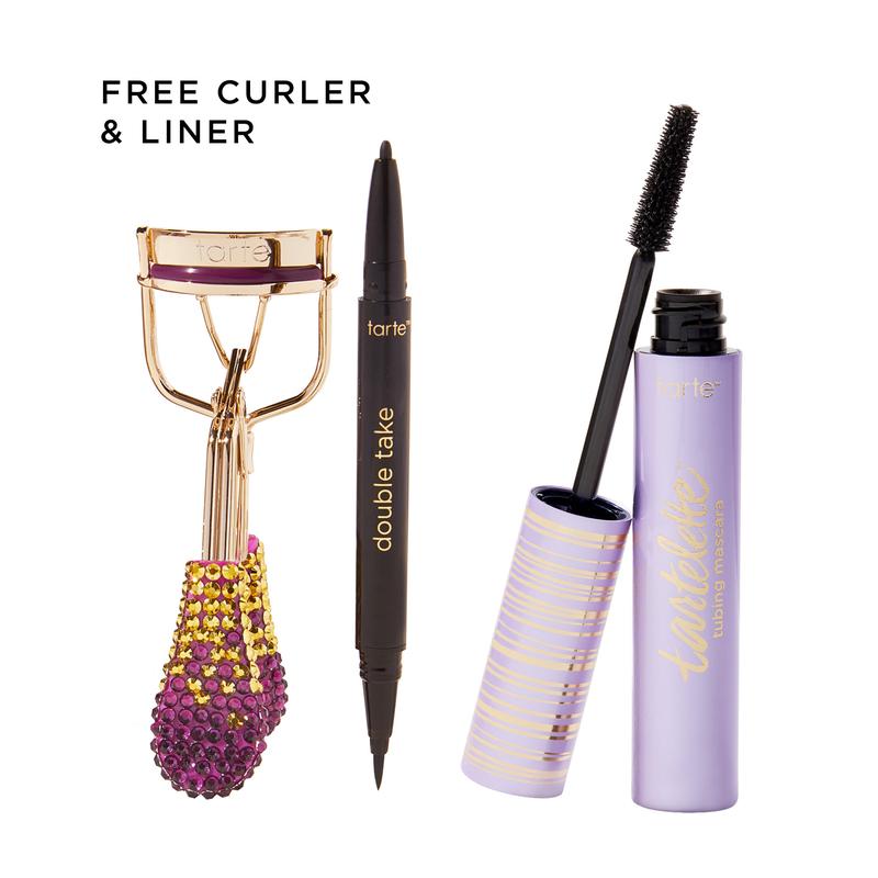 tarte™ tubing mascara, eyeliner & lash curler trio