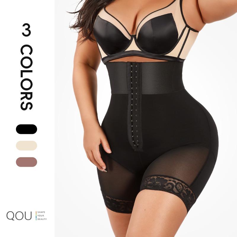 QOU Highwaist Girdle BBL Shorts,Hip Lift Compression body shapewear,high waist short,Tummy Control Fajas Colombianas waist trainers,Sexy Non Slip,Butt Lift Body Shaper,,high waisted bbls,high compression body shaper,faja wear,hook closure，#Summervibes