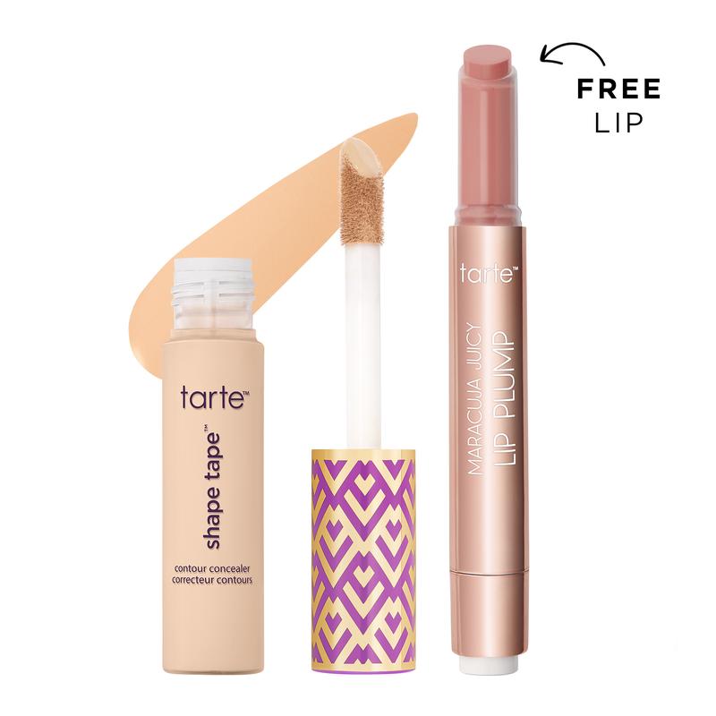 tarte award winners shape tape™ concealer & maracuja juicy lip gloss set