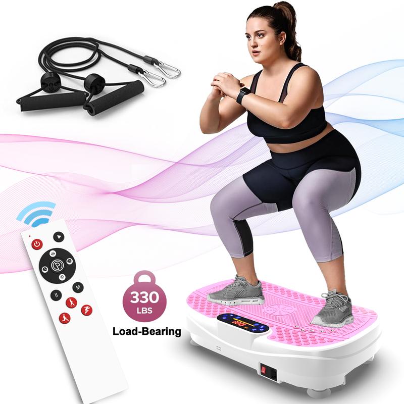 【Hufaut】330LBS Vibration Plate Exercise Machine Workout Vibration Fitness Platform for Home Fitness with Remote Control