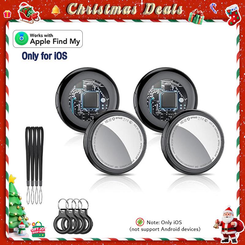 [Summervibes] Tukio Tx02 GPS Tracker (iOS Only) Lucid Tag for Cars & Pets - Mini Clear Design, Weatherproof Case, Anti-Lost Device, Works with Apple Find My (iOS Only), No Monthly Fees, IP67 Waterproof, Replaceable Battery Remote