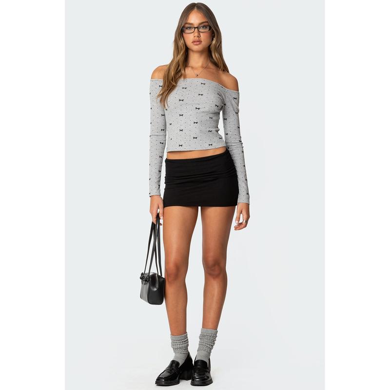 Aisha Low Rise Mini Skirt