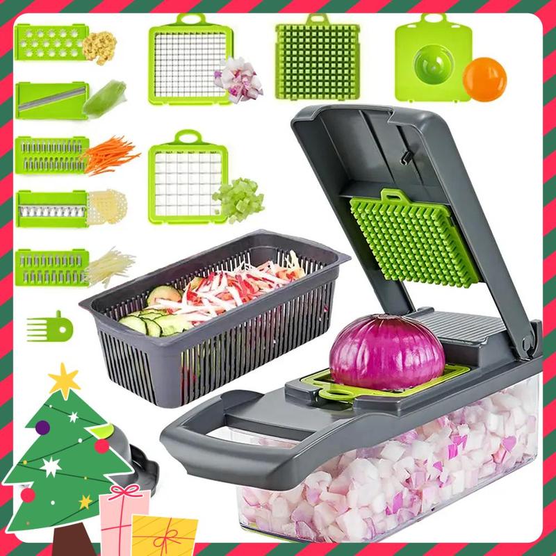 Plastic Multipurpose Chopper, Fruits & Vegetable Cutter, Grater Peeler Chipser for Kitchen, Durable Dicer Chopper for Summer, Candy Kitchen Accessories, Kitchen Gadgets,  Shoestring Fries Chick Fil A