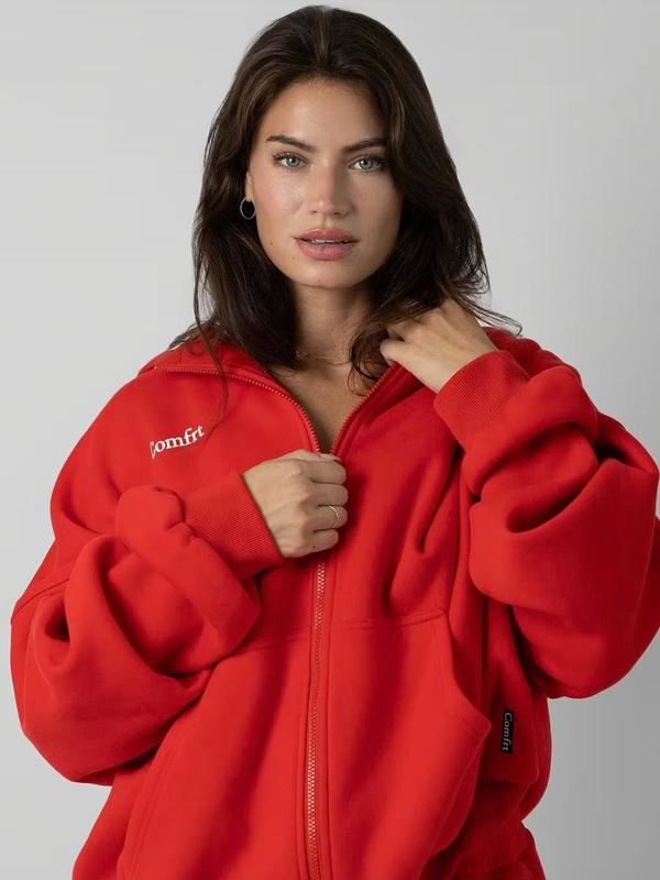 Comfrt | Cloud Zip Oversized Hoodie | Soft Oversized Zip Up Hoodie For Men & Women